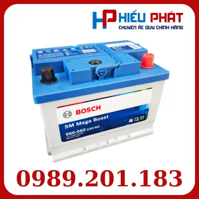 Bình Ắc Quy Bosch DIN 560.060 (DIN60) 12V 60Ah