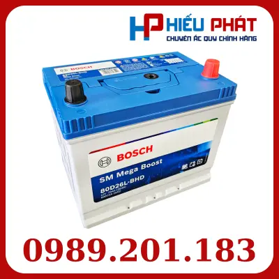 Bình Ắc Quy Bosch 80D26L 12V 70Ah 