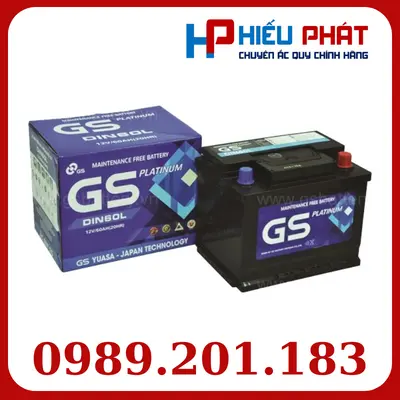 Bình Ắc Quy GS MF DIN60L 12V-60Ah