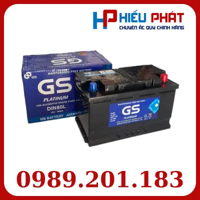 Bình Ắc Quy GS MF DIN80L 12V-80Ah