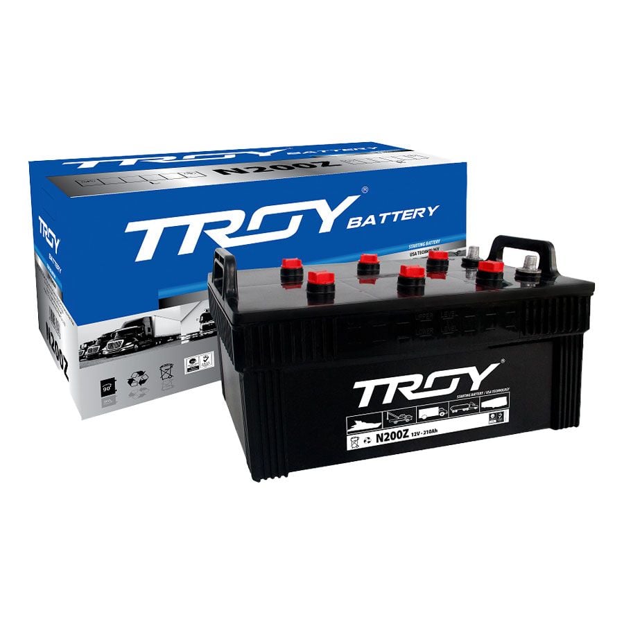 Ắc quy Troy N200Z 12V 210AH thương hiệu uy tín, chất lượng tốt, bền bỉ