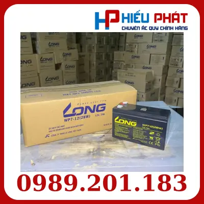 Ắc Quy Long (VRLAAGM) 12V-28WPC-1.6VPC-15Min, WP7-12 (28W), F2