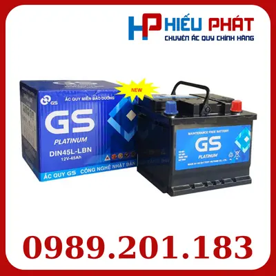 Bình Ắc Quy GS MF DIN45L-LBN 12V-45Ah