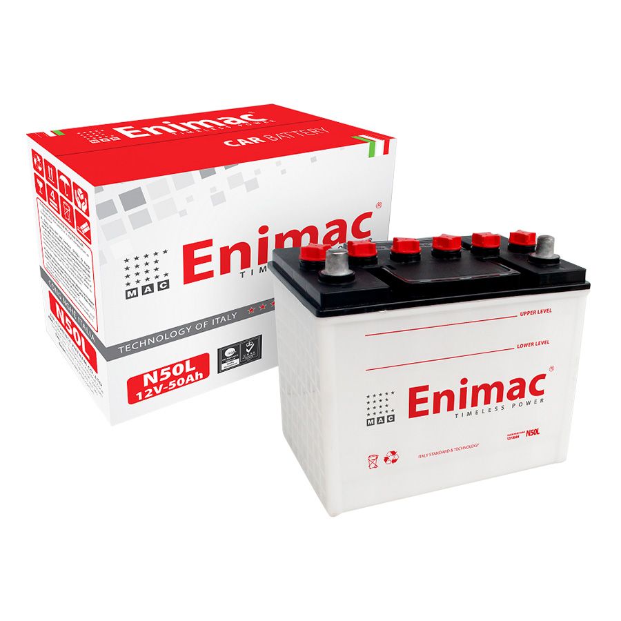 Ắc quy Enimac N50L 12V 50AH chính hãng, ưu đãi tốt, khuyến mãi hấp dẫn