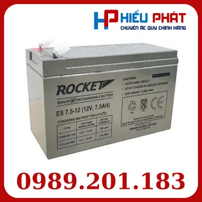 Bình Ắc Quy Rocket ES 7.5-12 (12V-7.5Ah)