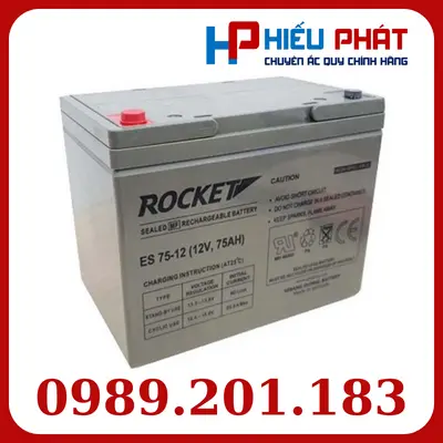 Bình Ắc Quy Rocket ES 75-12 (12V-75Ah)