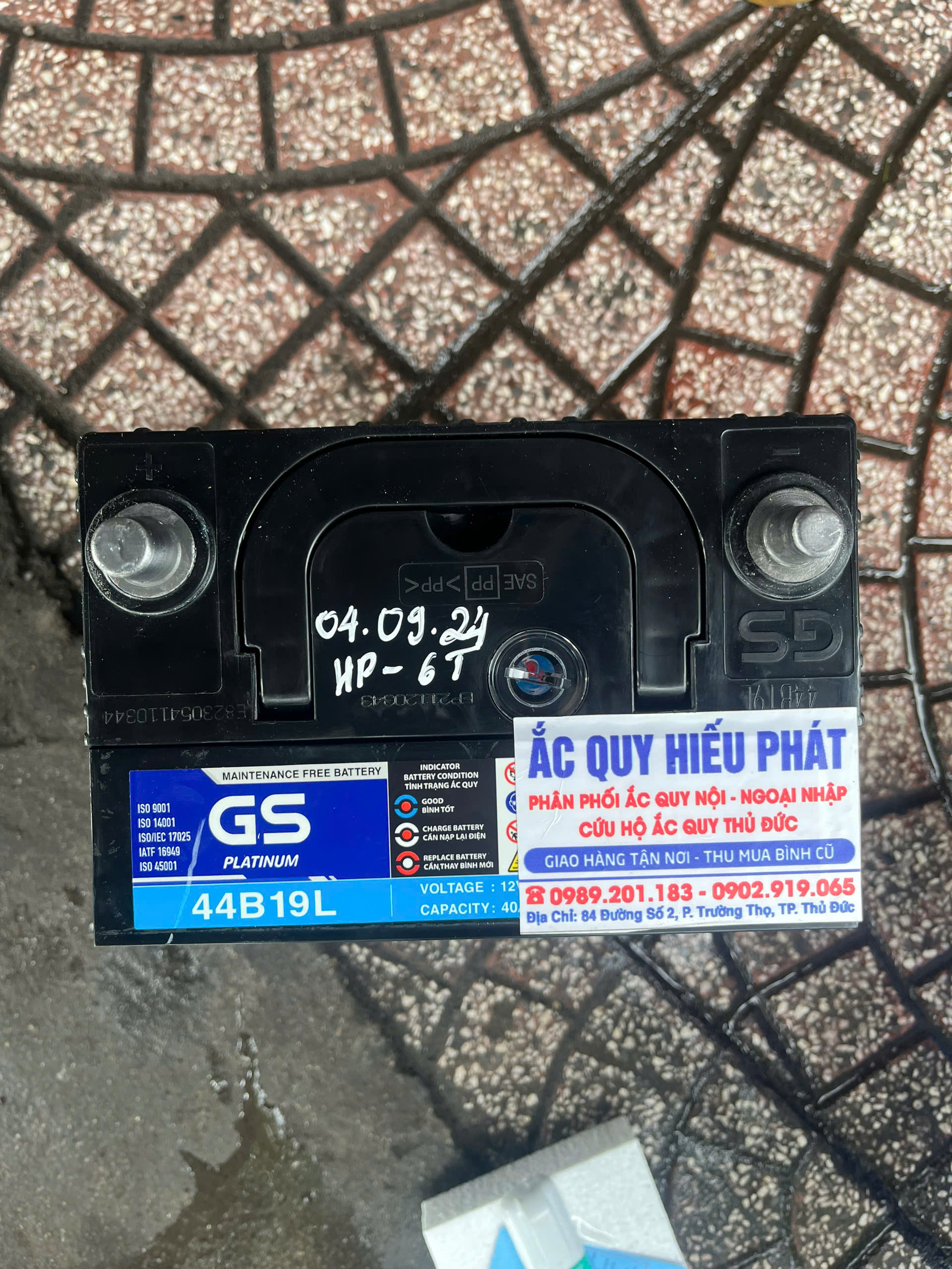 Ắc quy GS MF 44B19L 12V 40Ah