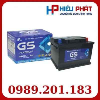 Bình Ắc Quy GS MF DIN70L LBN 12V-70Ah