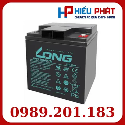 Ắc Quy Long (VRLAAGM) 12V-28Ah (20HR), WPL28-12TN, F6-M5