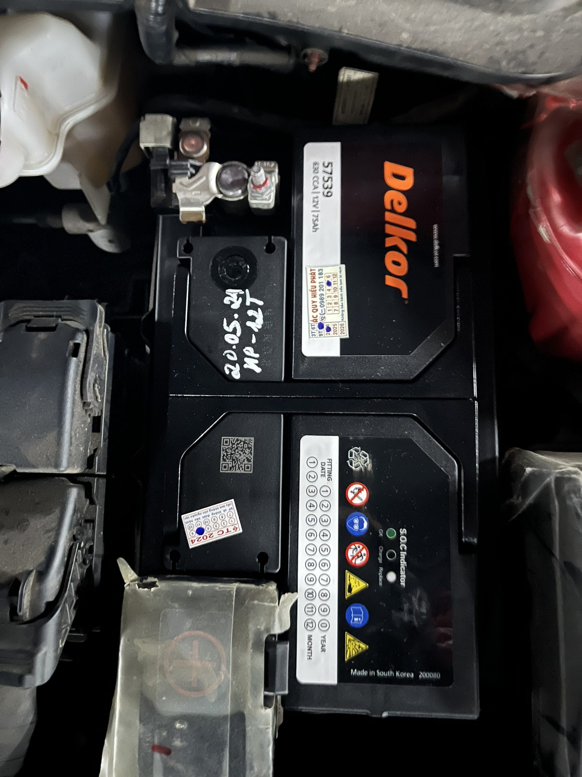 Ắc quy Delkor 57539 12V 75Ah