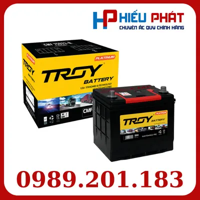 Bình Ắc Quy Troy CMF 75D23R 12V-65Ah