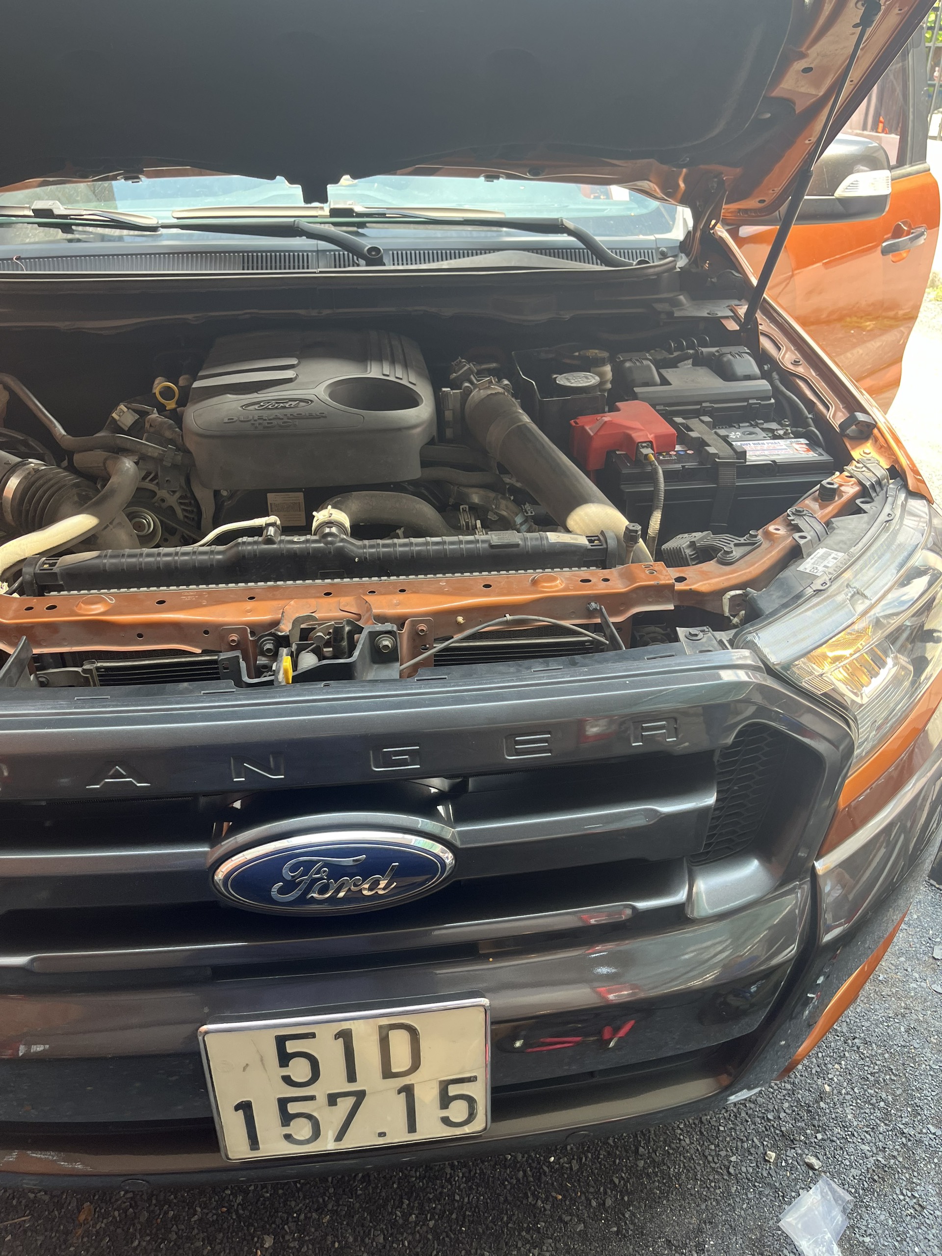 Thay bình ắc quy Delkor 58038 DIN80 12V - 80Ah cho xe Ford Wiltrack