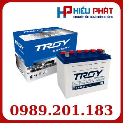 Bình Ắc Quy Troy NS70L 12V-65Ah