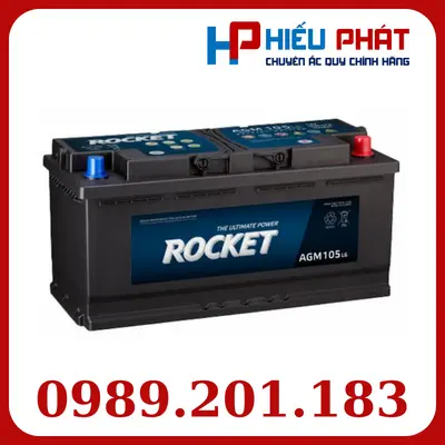 Bình Ắc Quy ROCKET AGM L6 12V-105Ah