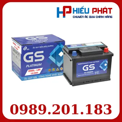 Bình Ắc Quy GS MF DIN60L LBN 12V-60Ah