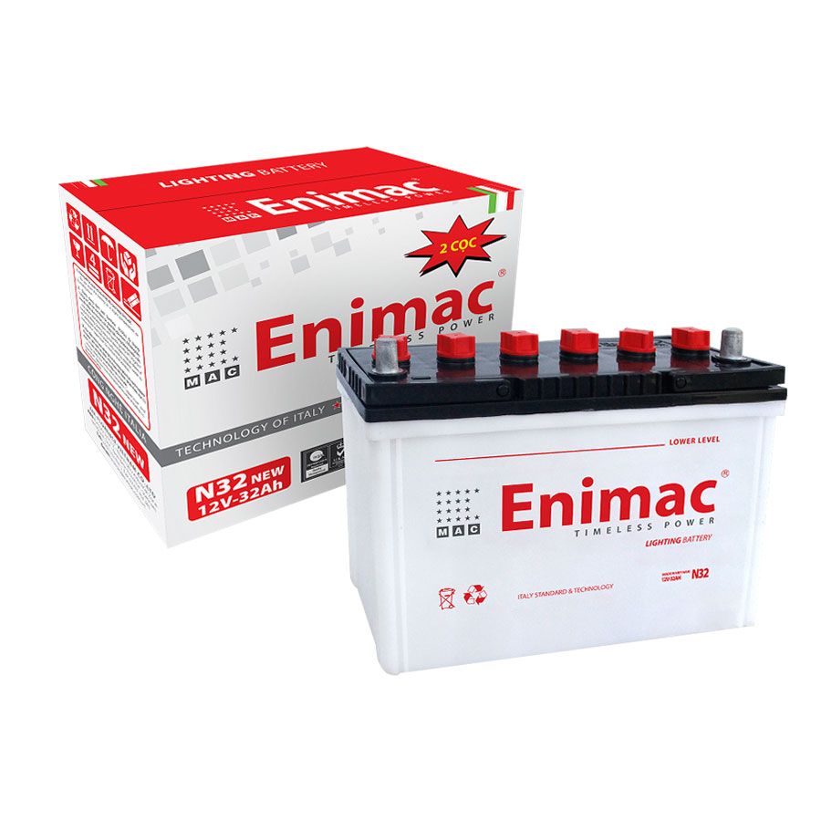 Ắc quy Enimac N32 12V 32AH giá bán tốt, Acquycaocap đảm bảo chất lượng