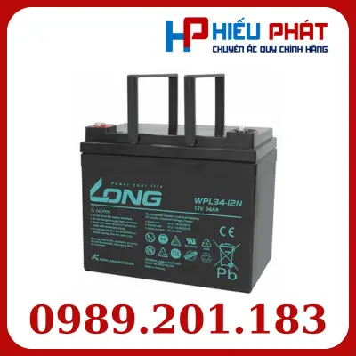 Ắc Quy Long (VRLAAGM) 12V-34Ah (20HR), WPL34-12N, F6-M5