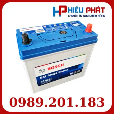 Bình Ắc Quy Bosch 55B24L 12V 45Ah