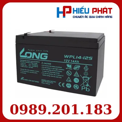 Ắc Quy Long (VRLAAGM) 12V-14Ah (20HR), WPL14-12S, F2